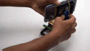 Fixing mobile onto the object finder bot .gif